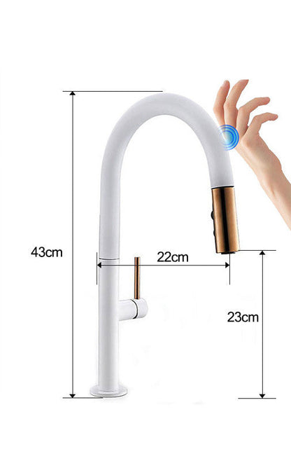 Touch-sensitive Copper Kitchen Faucet