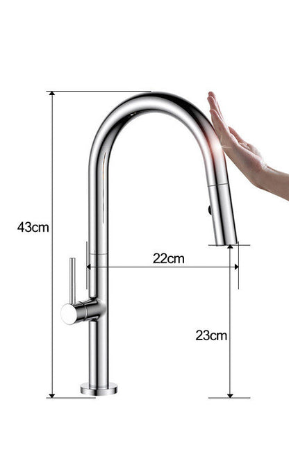 Touch-sensitive Copper Kitchen Faucet