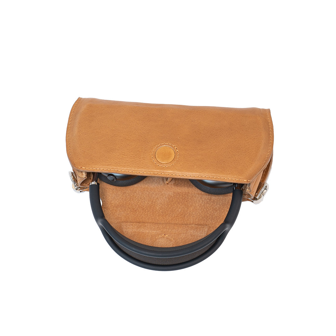 Leather Case for AirPods Max (Camel / full-grain)